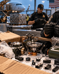 Customs Inspection of Camping Stove Parts (1)